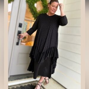 ⚫️Zadie Bs Elegant dot mesh Dress⚫️